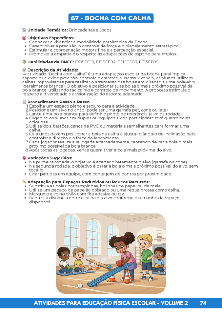 ATIVIDADES PARA EDUCAÇÃO FÍSICA ESCOLAR - VOLUME 2 (1)